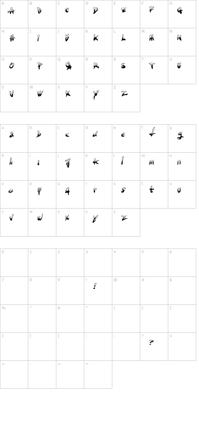 Tired Terrorist character map