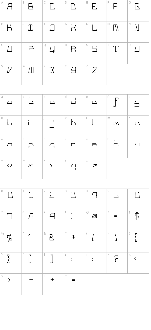 TM Tail Lights Normal character map