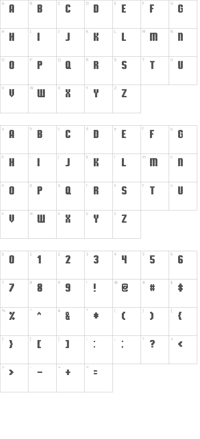 TMBG Severe Tire Damage character map