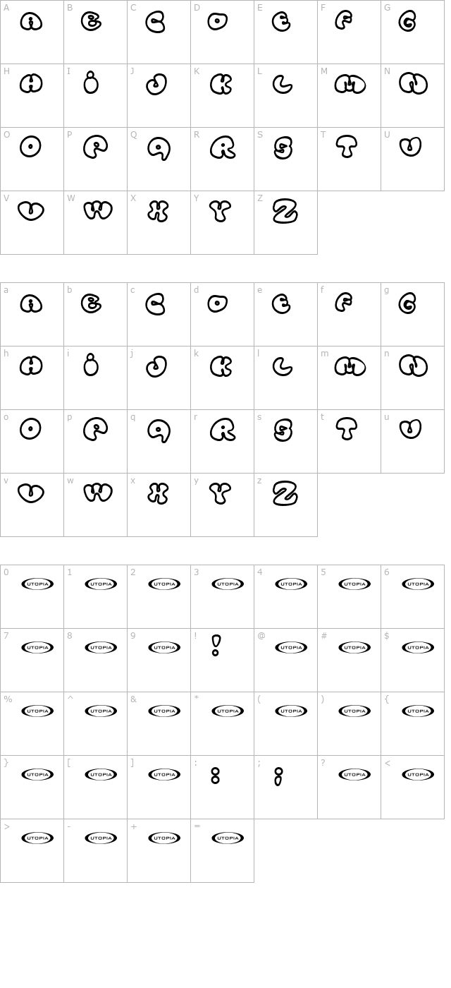 Tolo character map