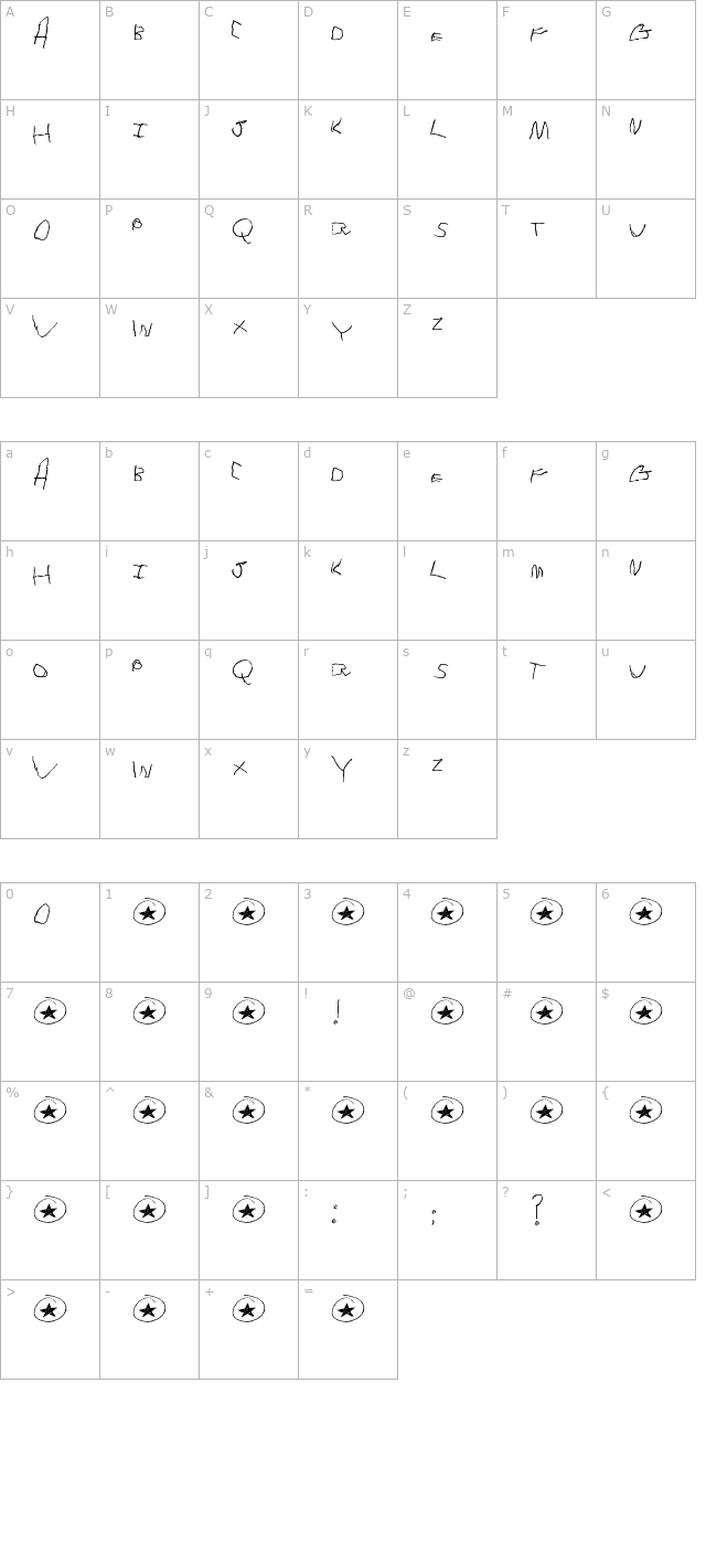 tommys-first-alphabet character map