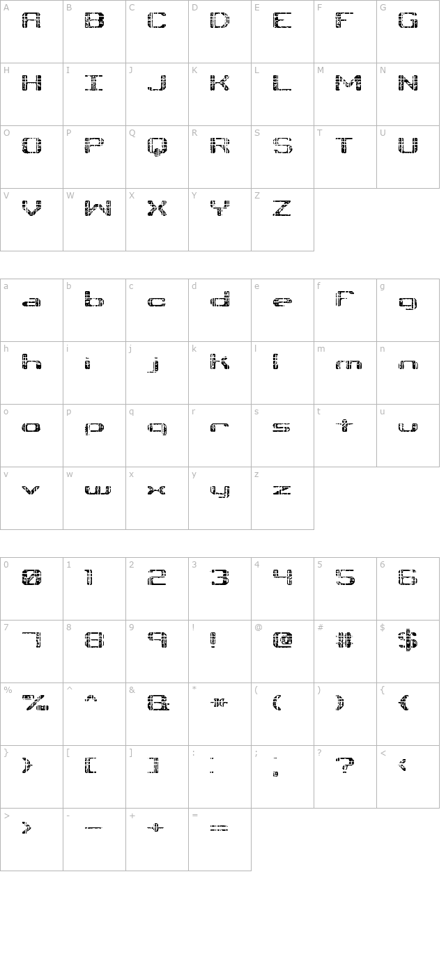 tonik-brk character map