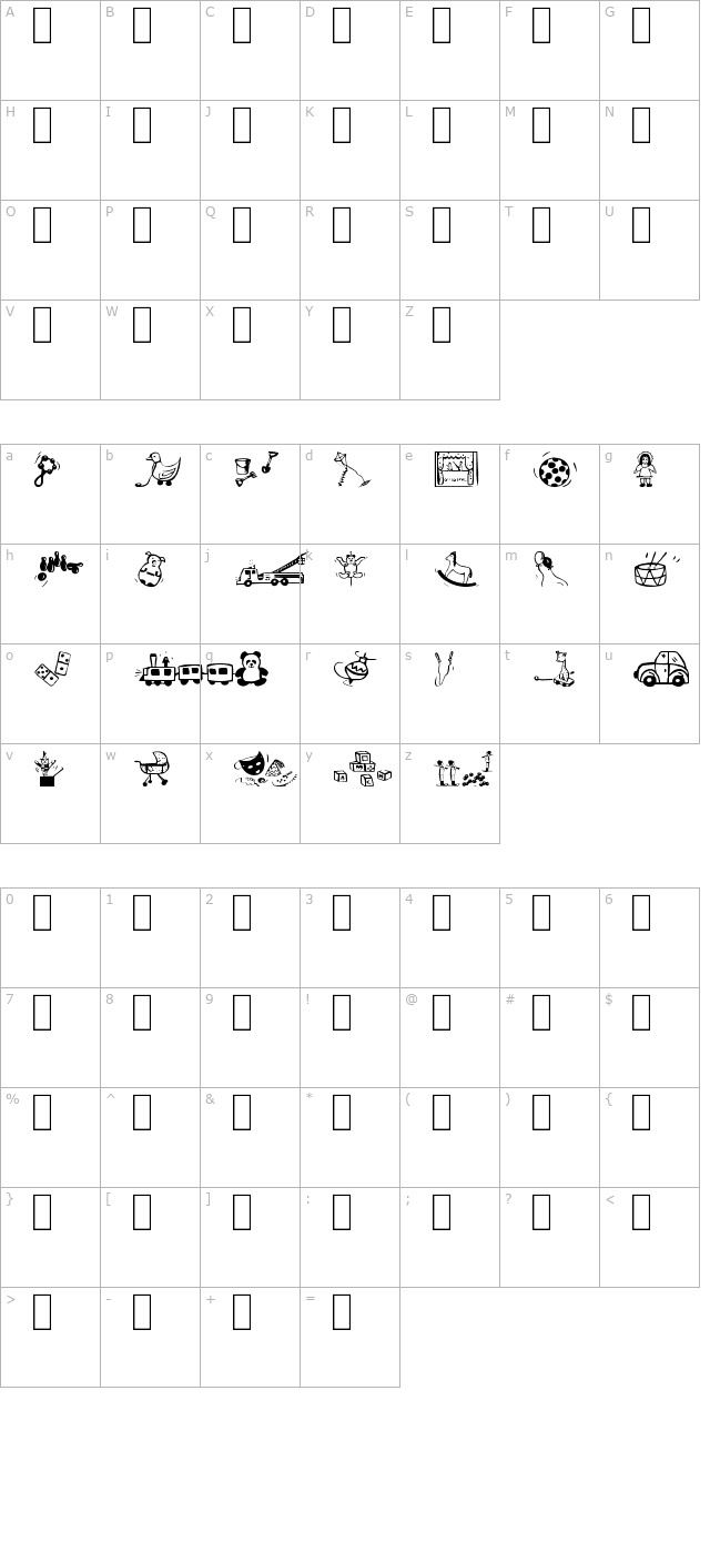 toys4u character map