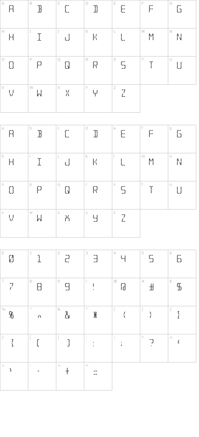 transponder-aoe character map