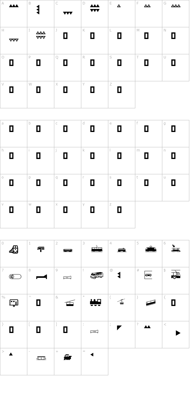 transportation-2-att character map