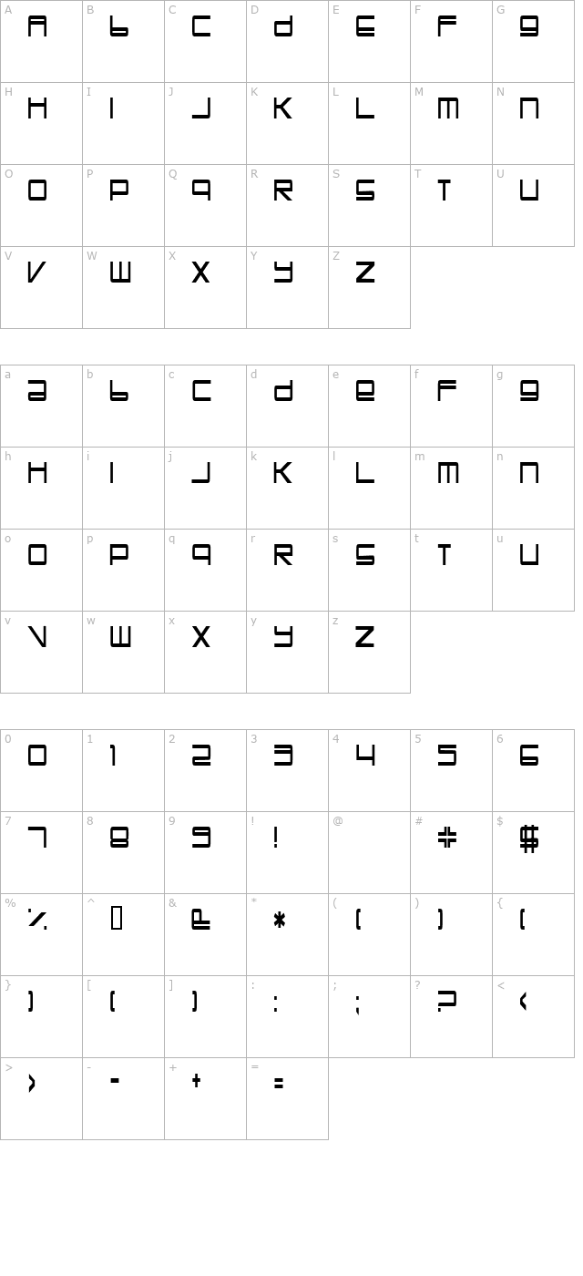 TrapperJohn character map