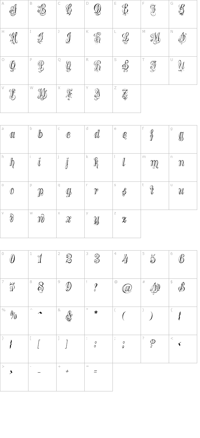 treasury-silver character map