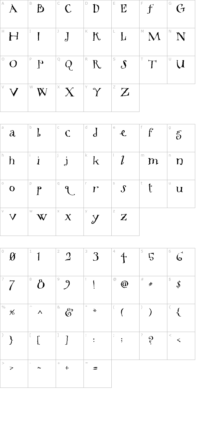 tree-boxelder character map