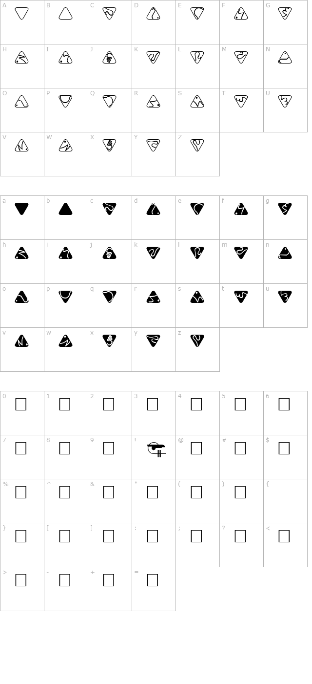 Trill character map