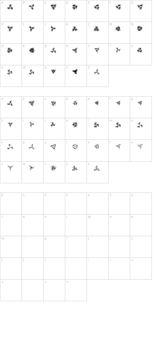 Trinsomnia character map