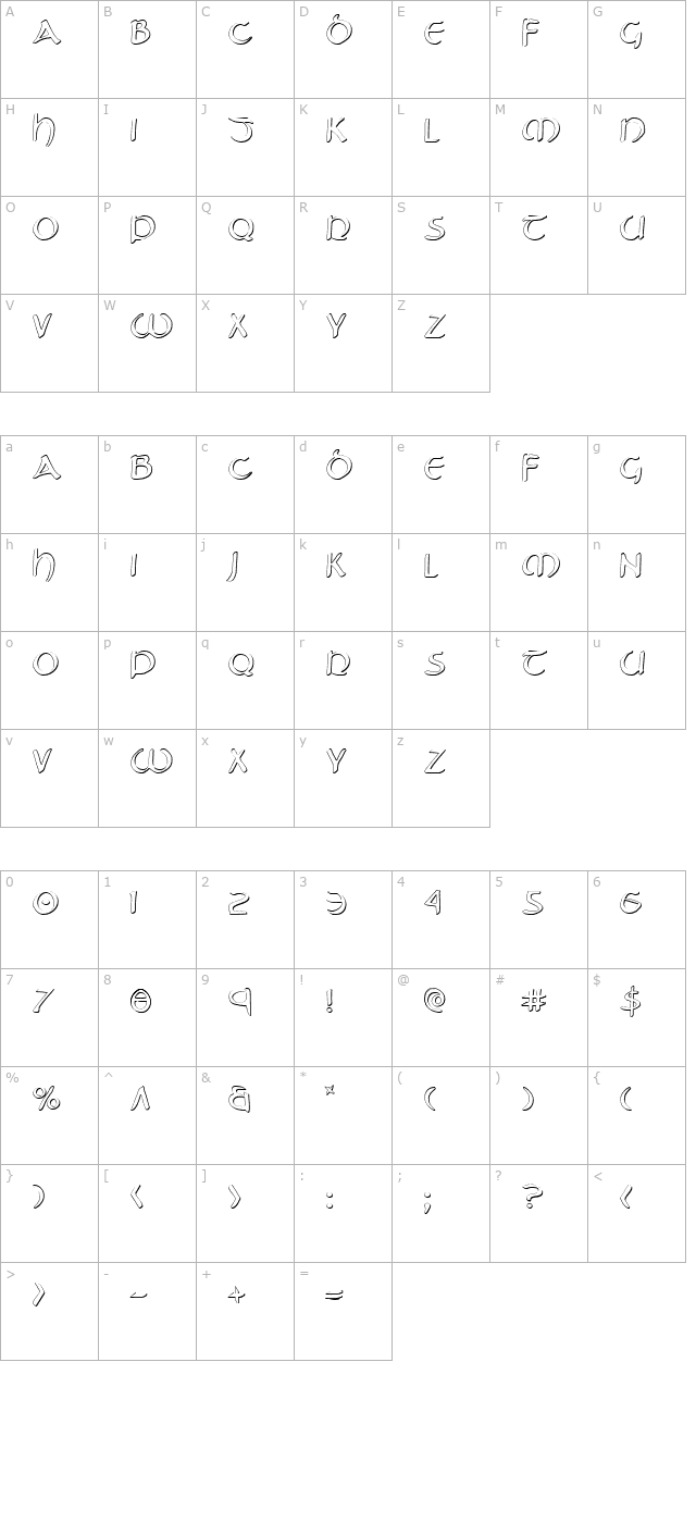 tristram-shadow character map