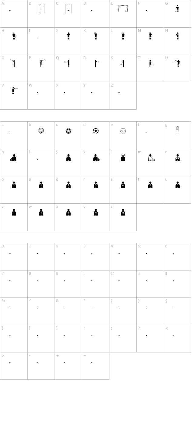 trivia-pict character map