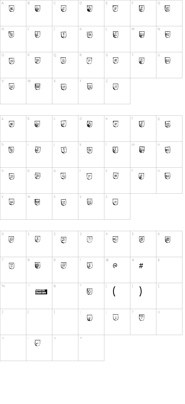 troll-bait character map