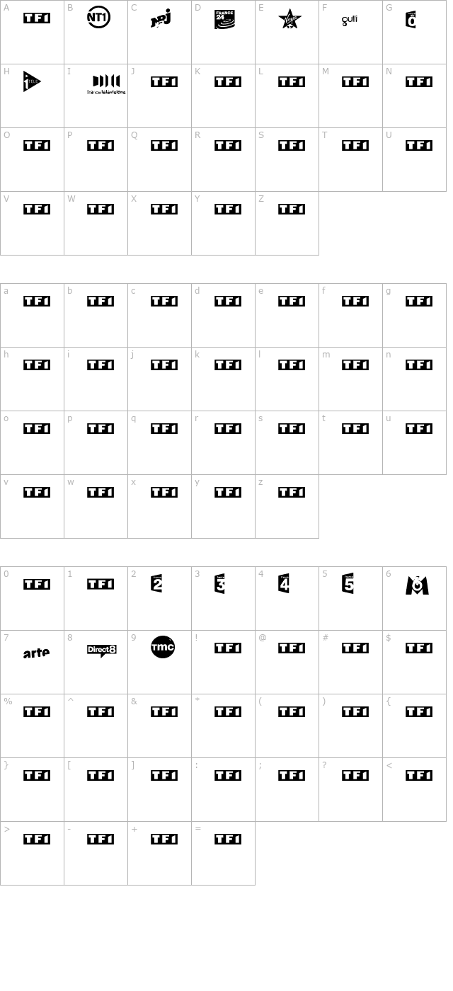 tv-france character map