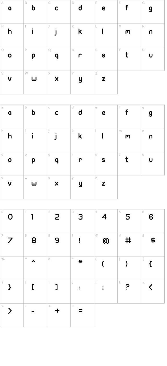 ubuntu-title-fr character map