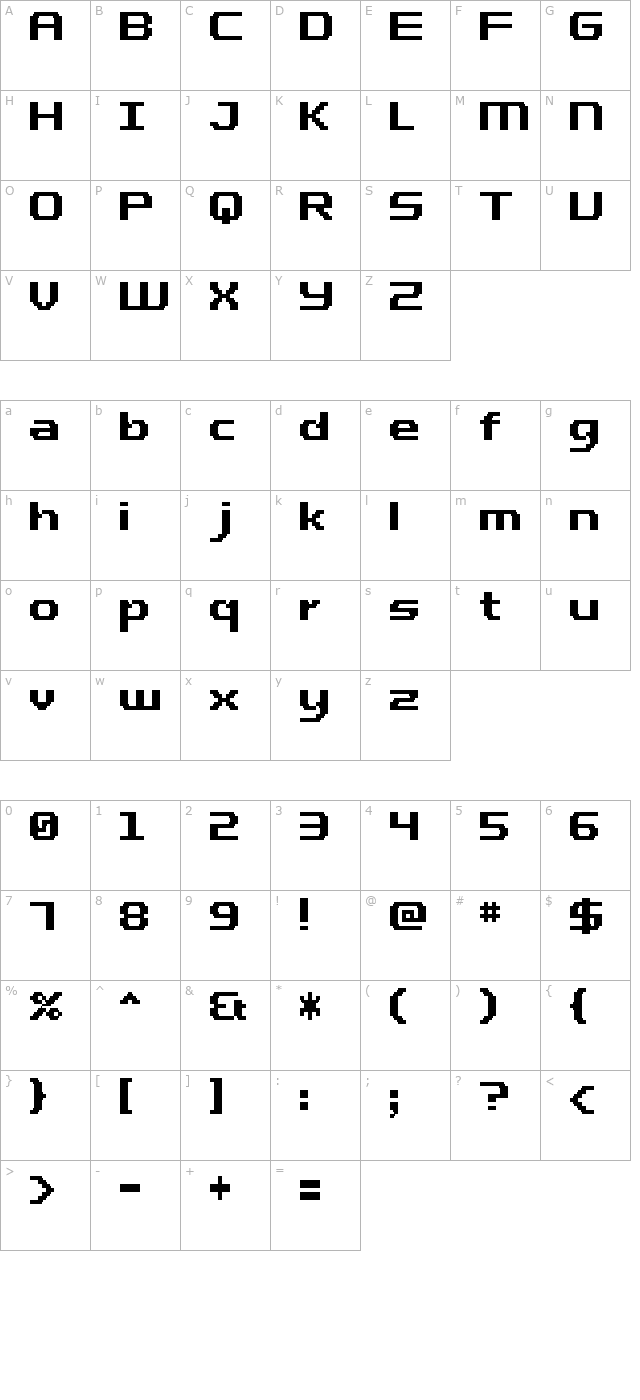 uf-pt-factus-bold character map