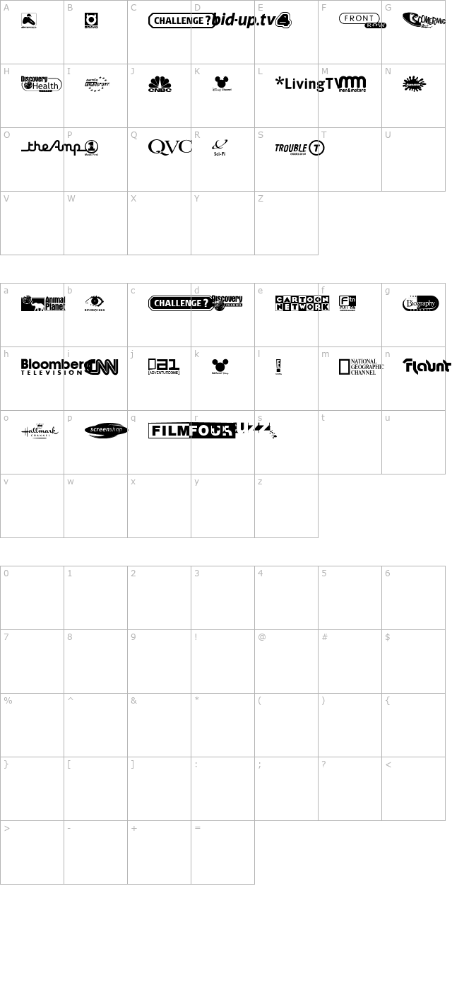 uk-digital-tv-channel-logos character map