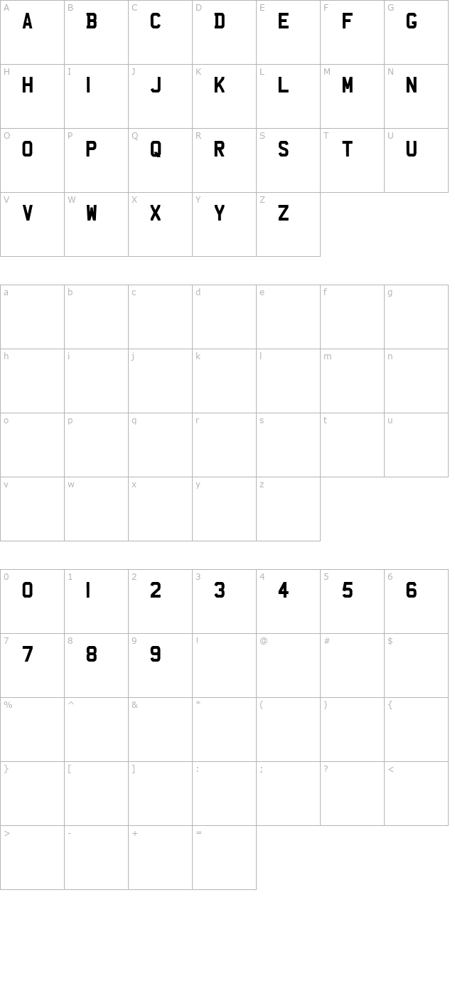 uk-number-plate character map