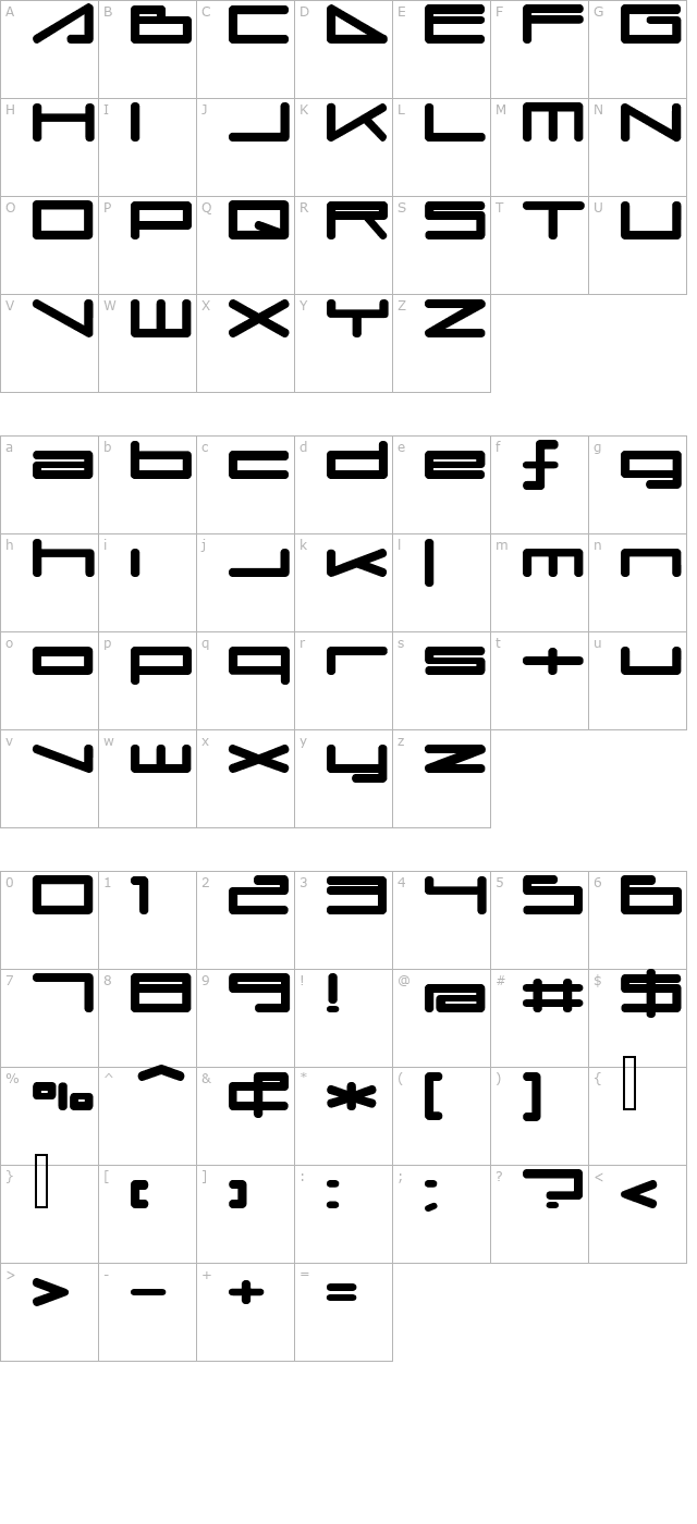 umopMedium character map