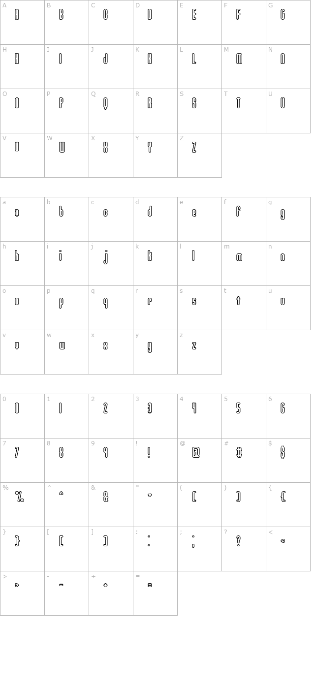 unanimous-brk- character map