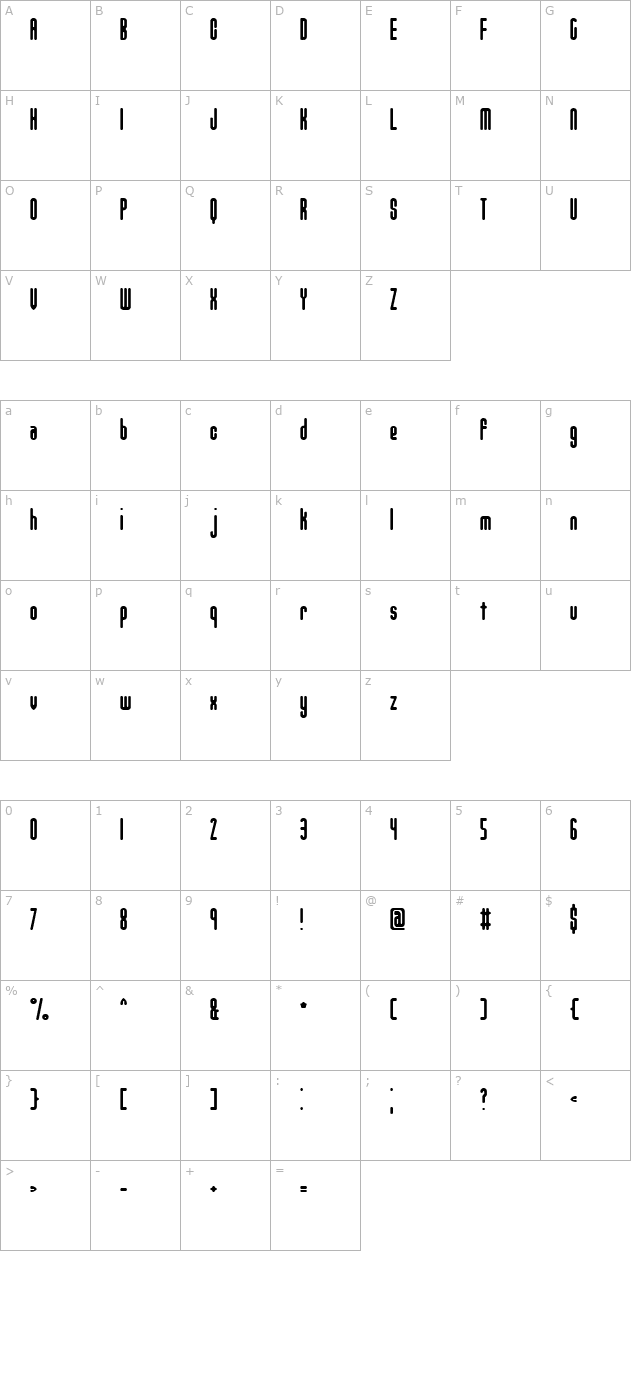 unanimous-inverted-brk- character map