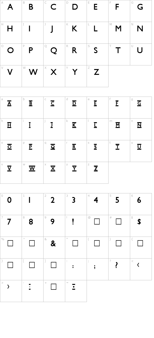 Underground character map