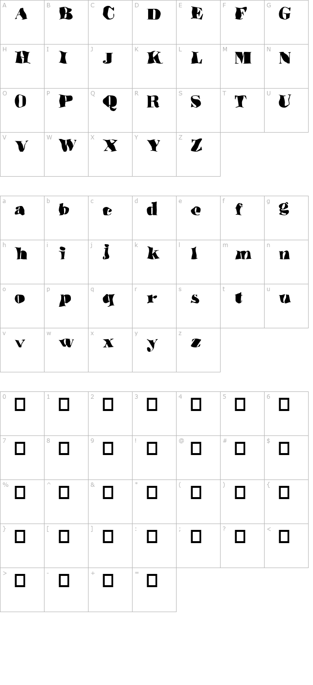 underwater-love character map