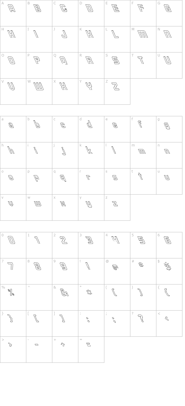 Upsilon Hollow Extreme Lefties character map