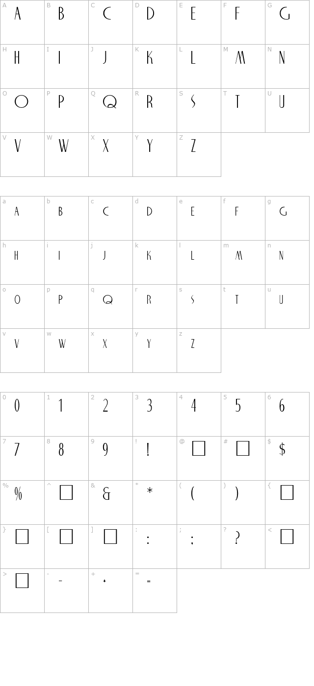 uptown-diner-regular character map