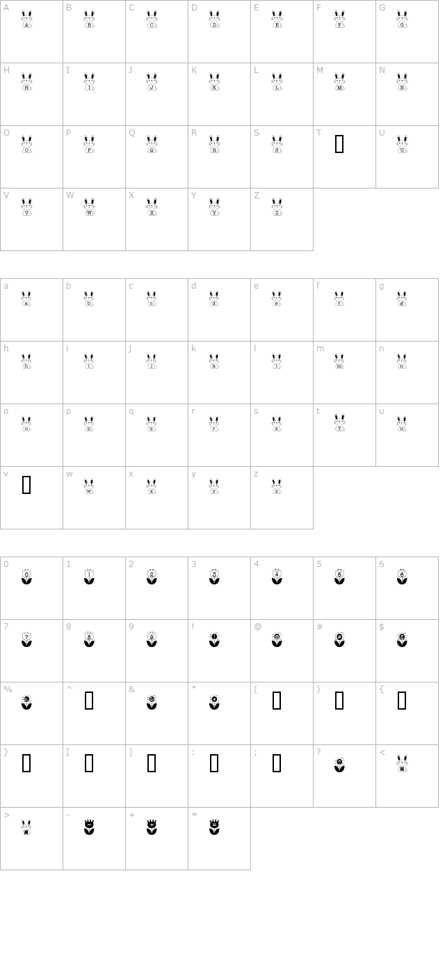 usagi character map