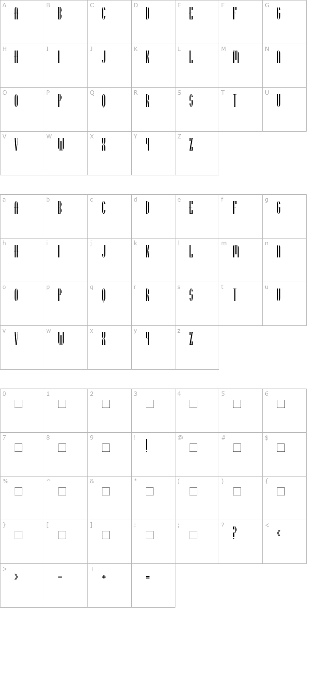 Utusi Star character map