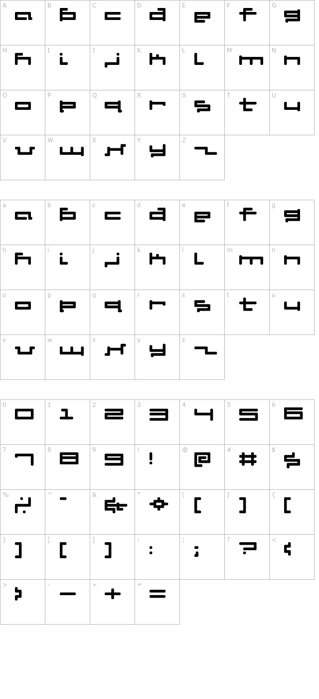 V5 Cuadra2 Round character map