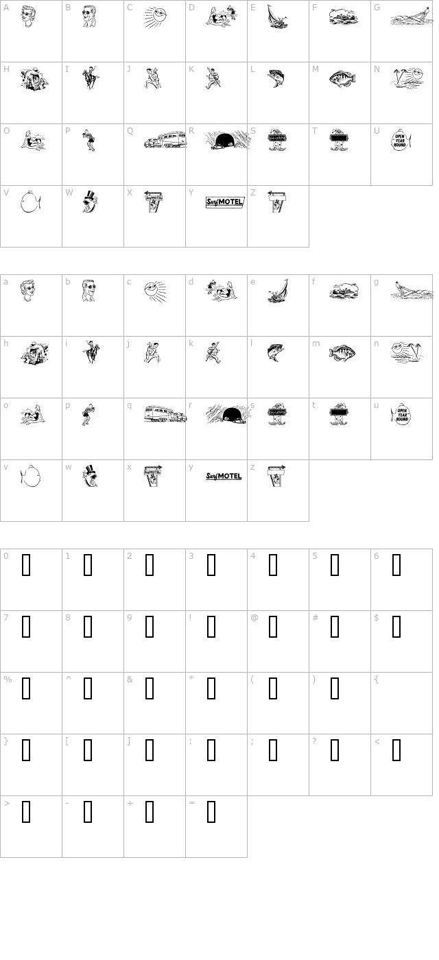 vacationland character map