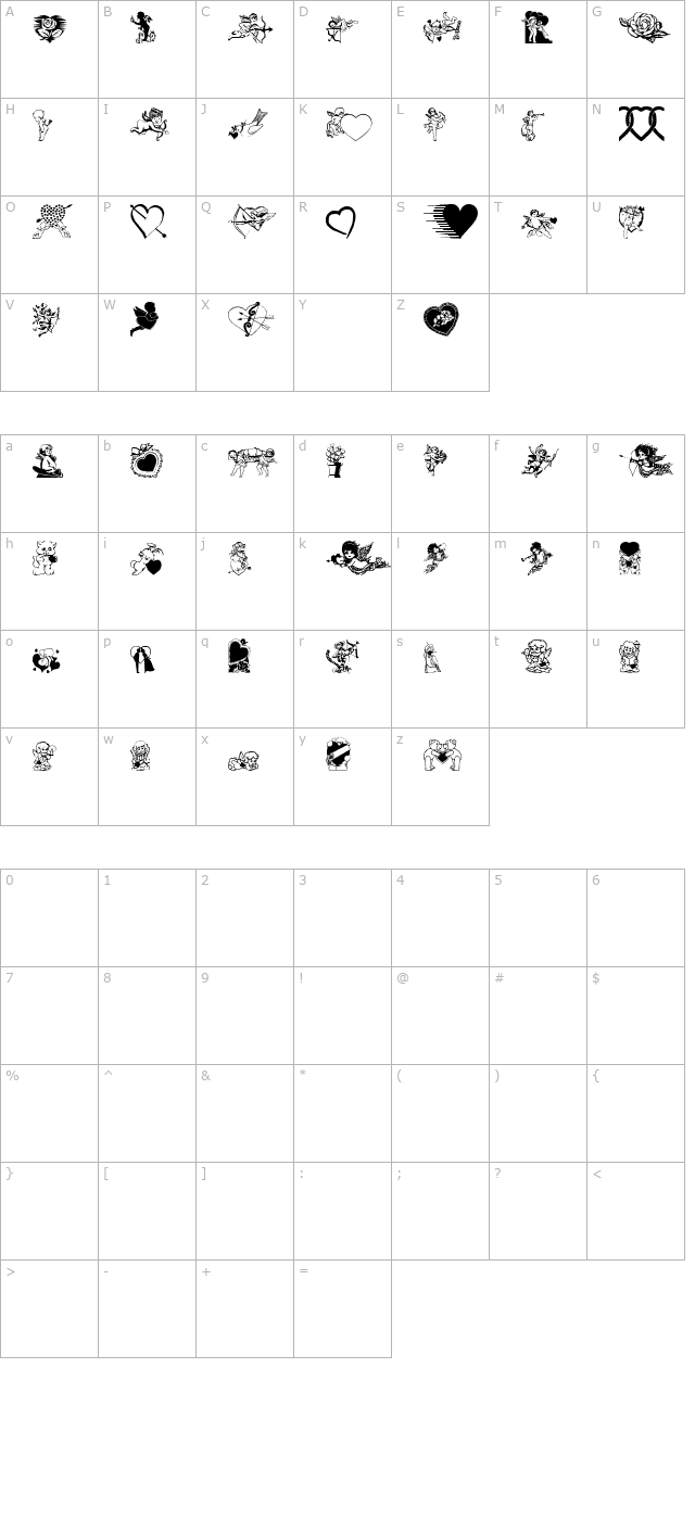 valentin character map