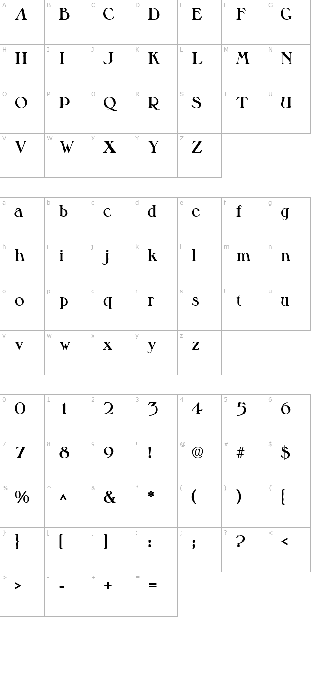 valitblackssk character map