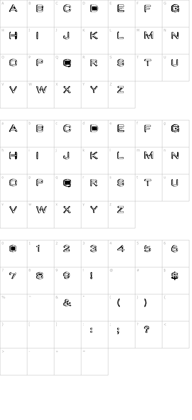 valu-old-caps character map