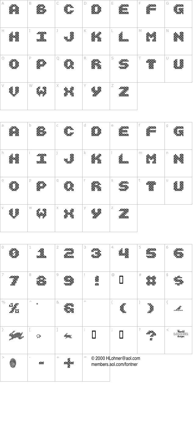 vasarely character map