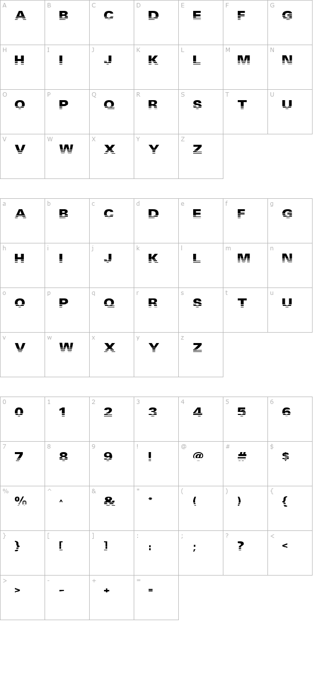 ventilate-aoe character map