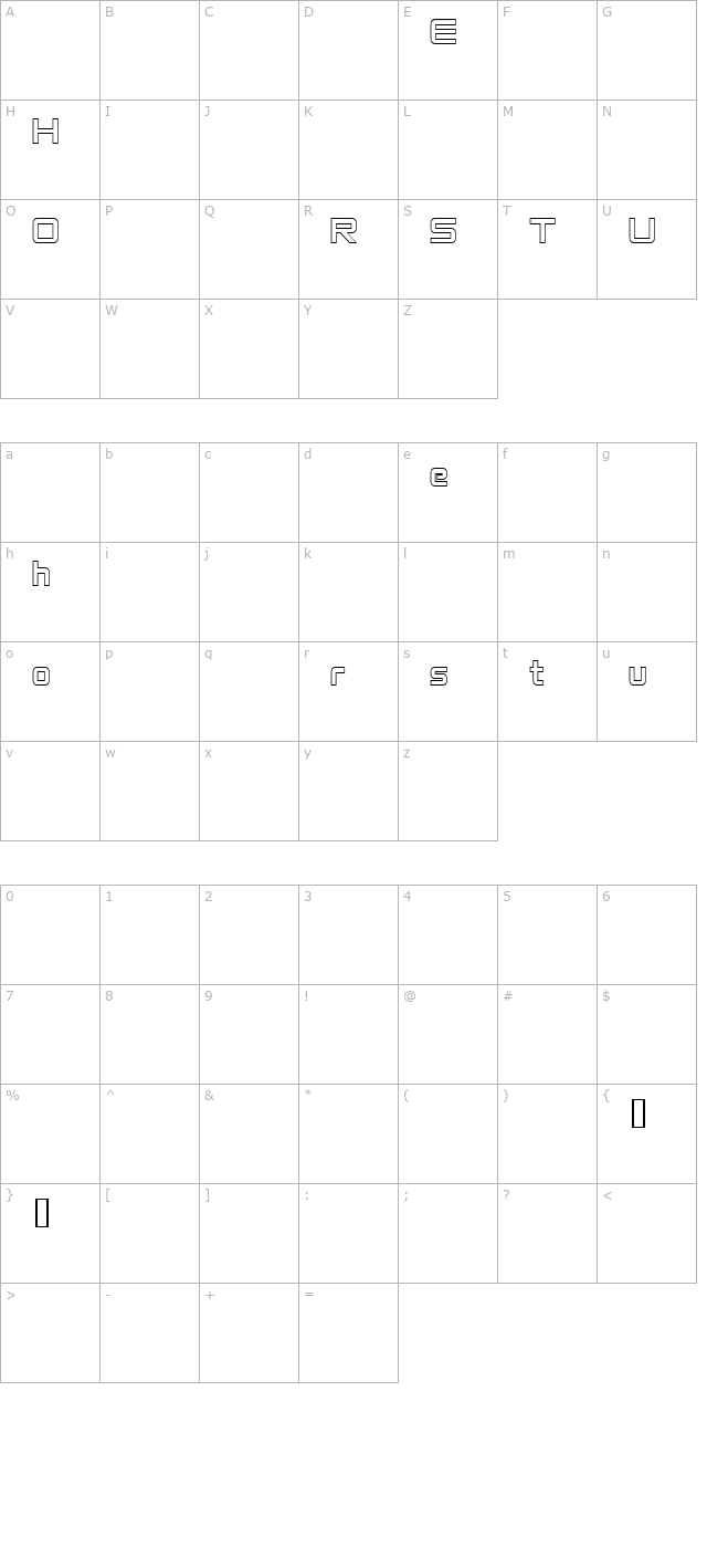 venturedemooutline character map