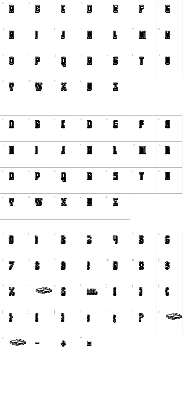 Vice Squad character map