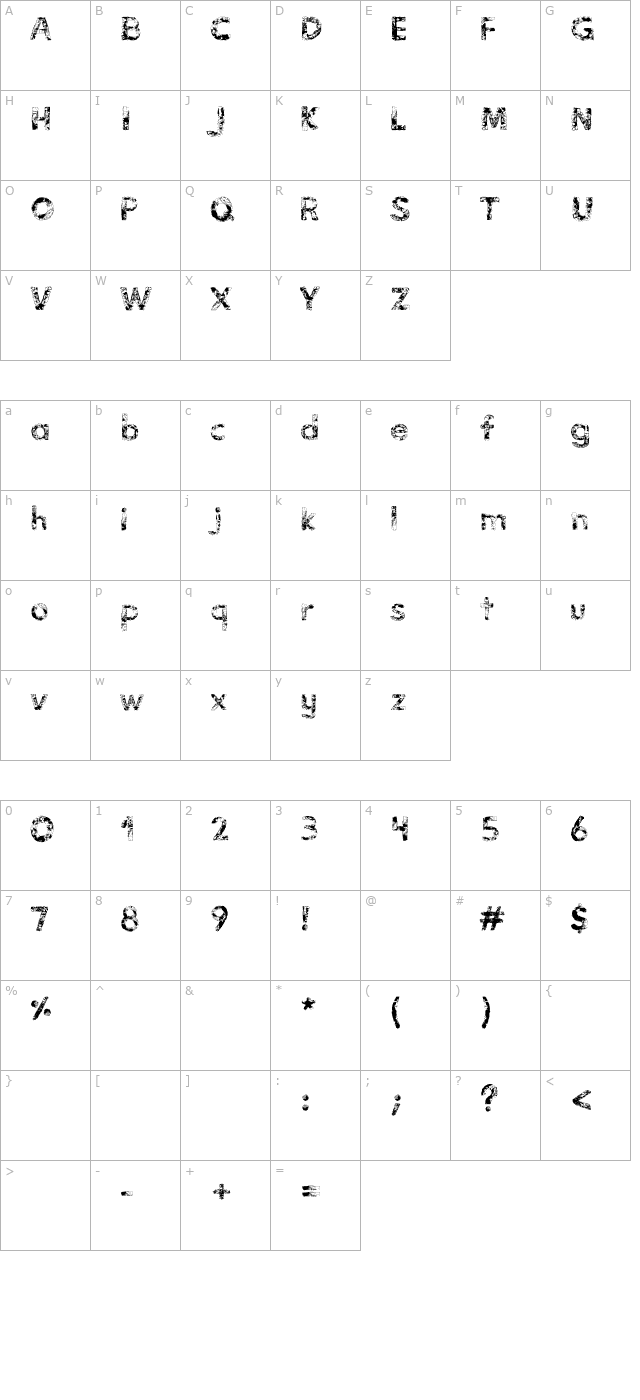 vidas-secas character map