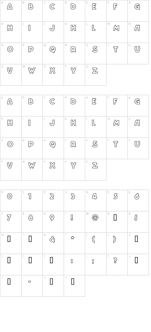 vinnie-boom-bah-nf character map