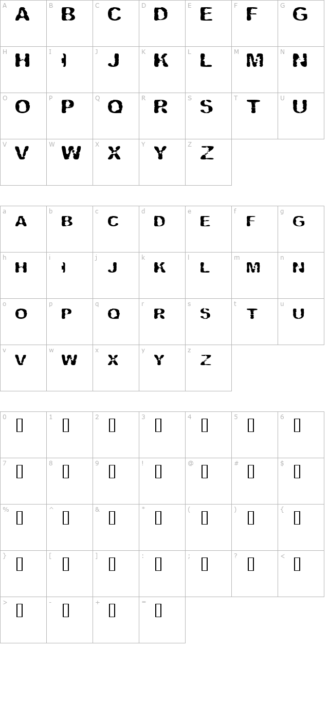 vipertuism character map