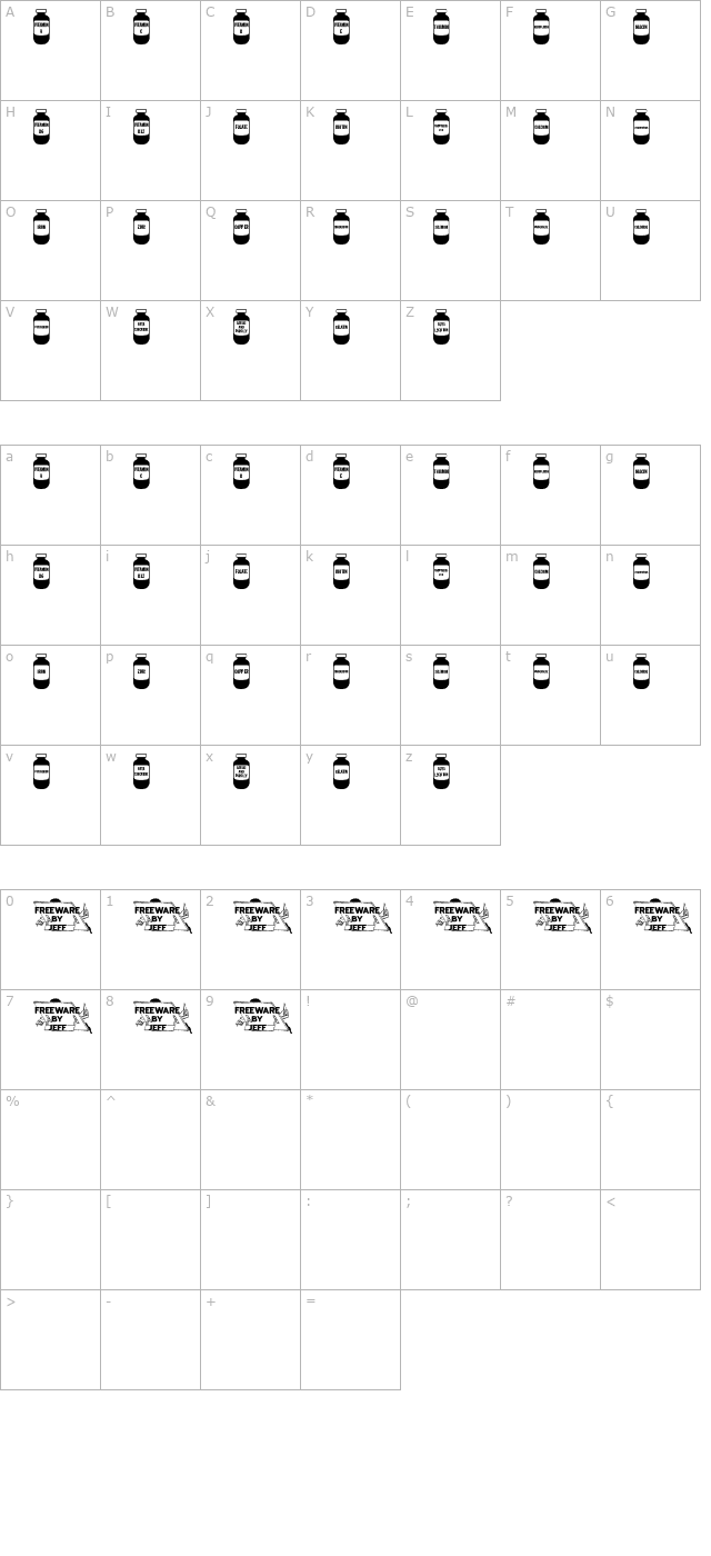 vitamin-shop-jl character map