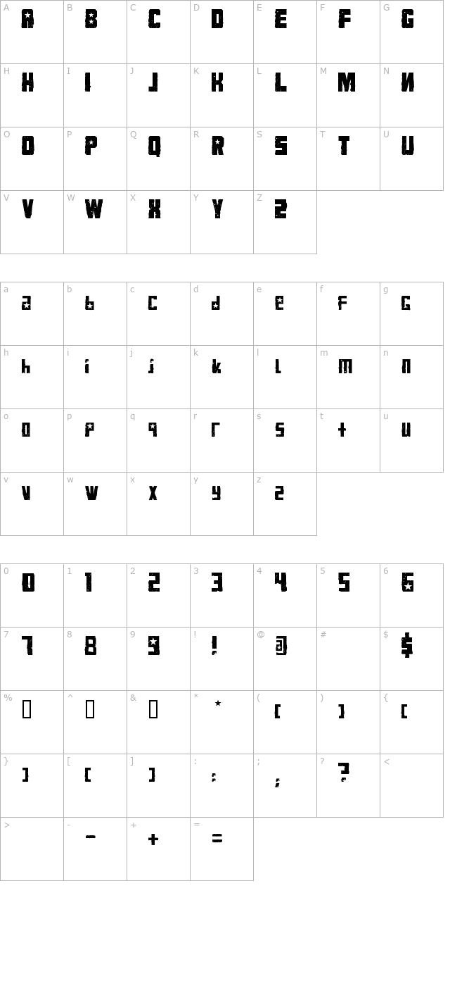 VKB KonQa character map