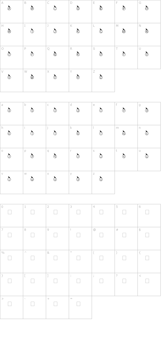 vmapple character map