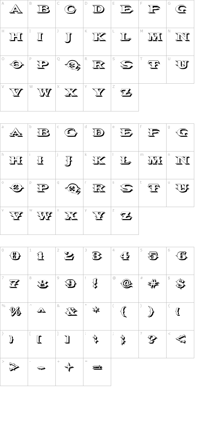 VTCBelialsBladeShadow character map