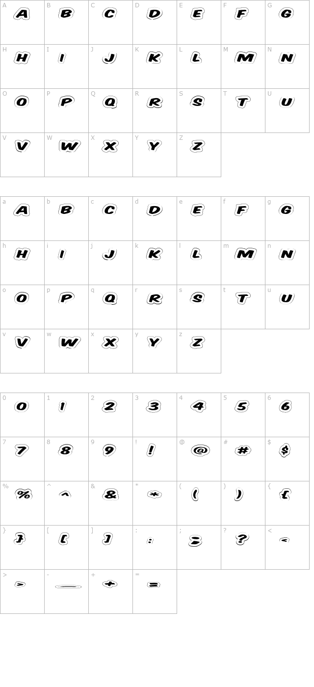 vtcsupermarketsaledisplaywired character map