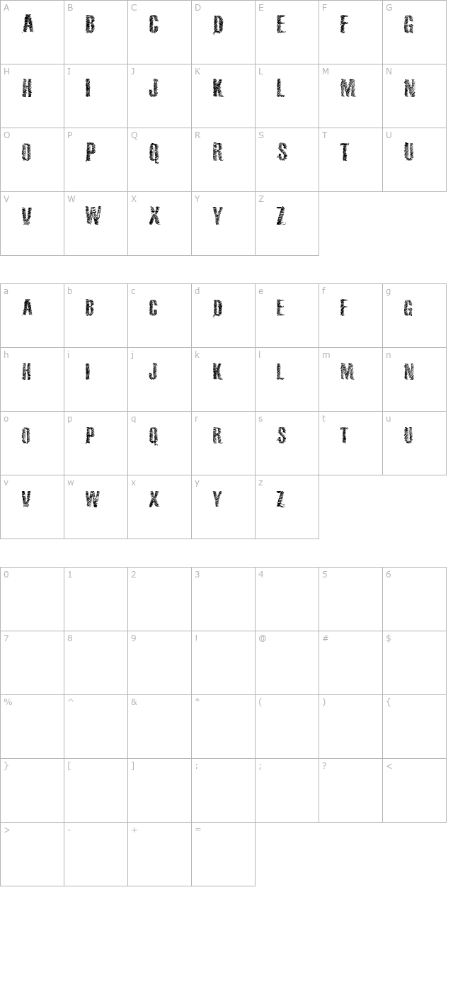 vtks-36 character map