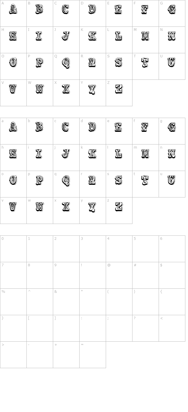 vtks-colagem character map